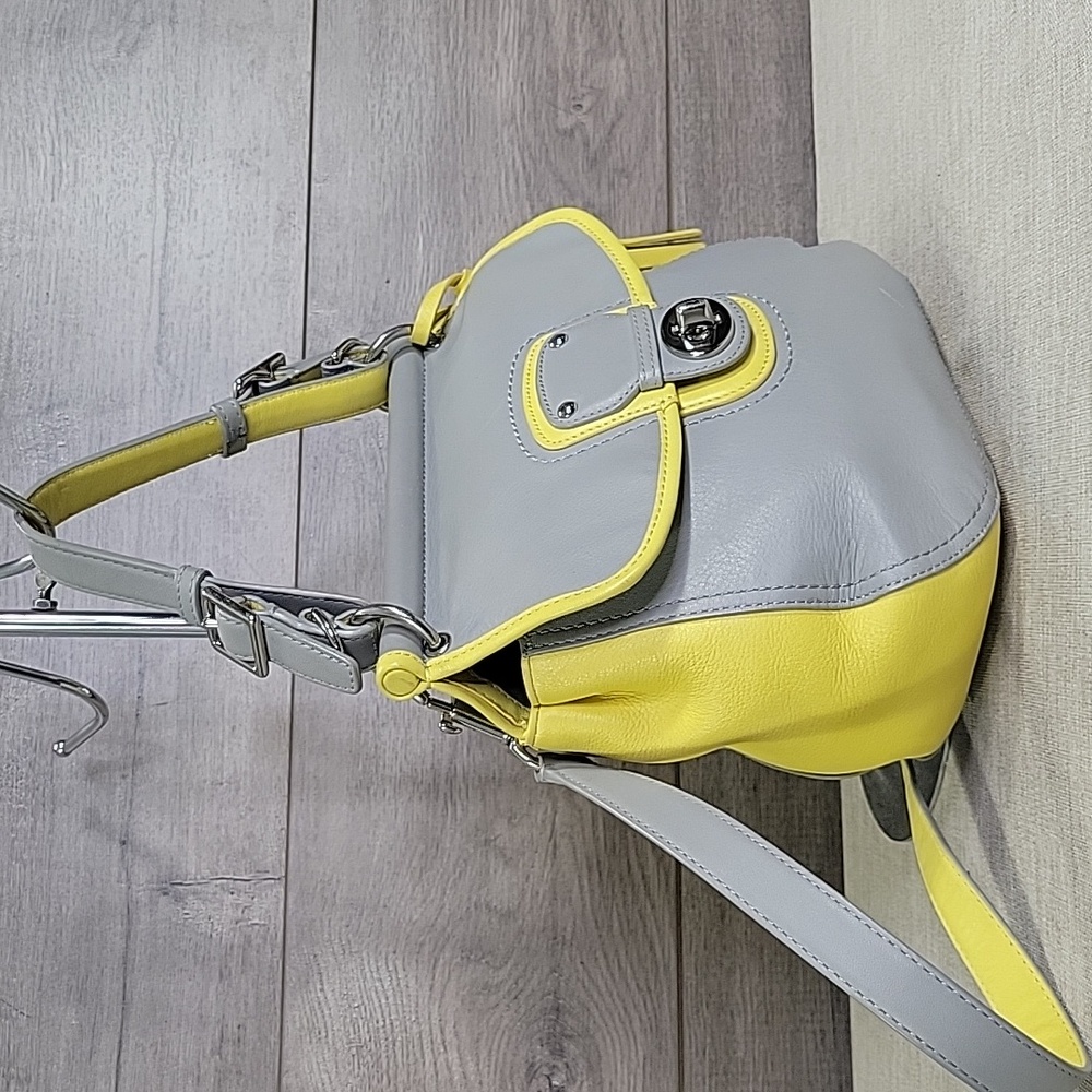 Coach Gray and Yellow Crossbody Bag - Picture 3 of 14